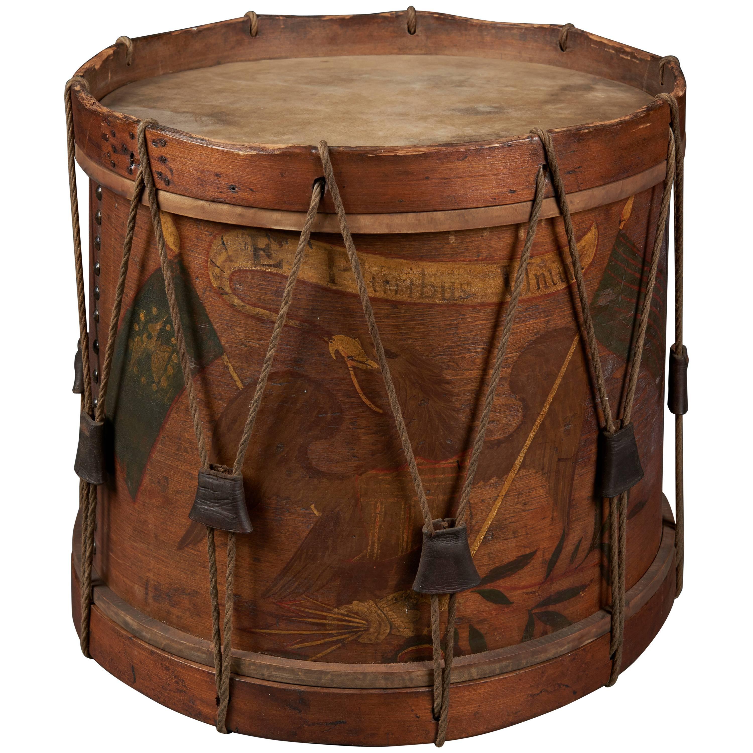 Pre-Civil War New York State Militia Drum For Sale