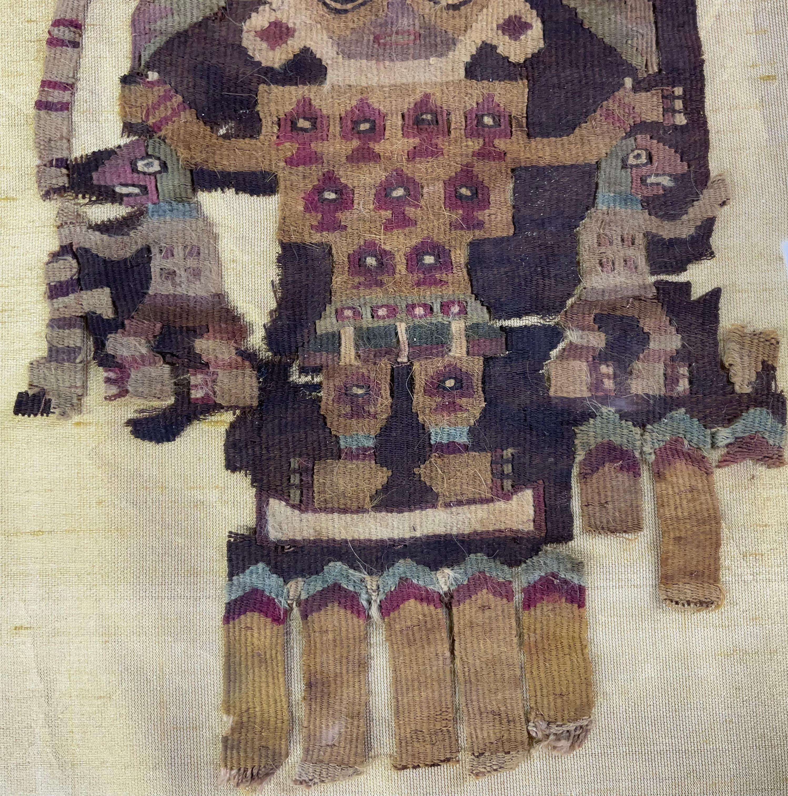Pre Colombian Antique Peruvian Textile Fragment For Sale 4