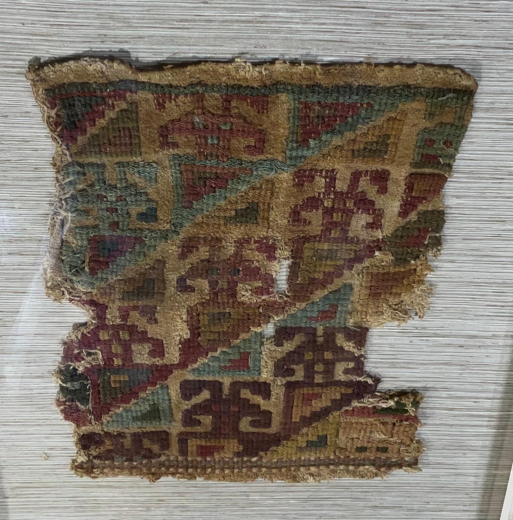 Pre Colombian Antique Peruvian Textile Fragment For Sale 5