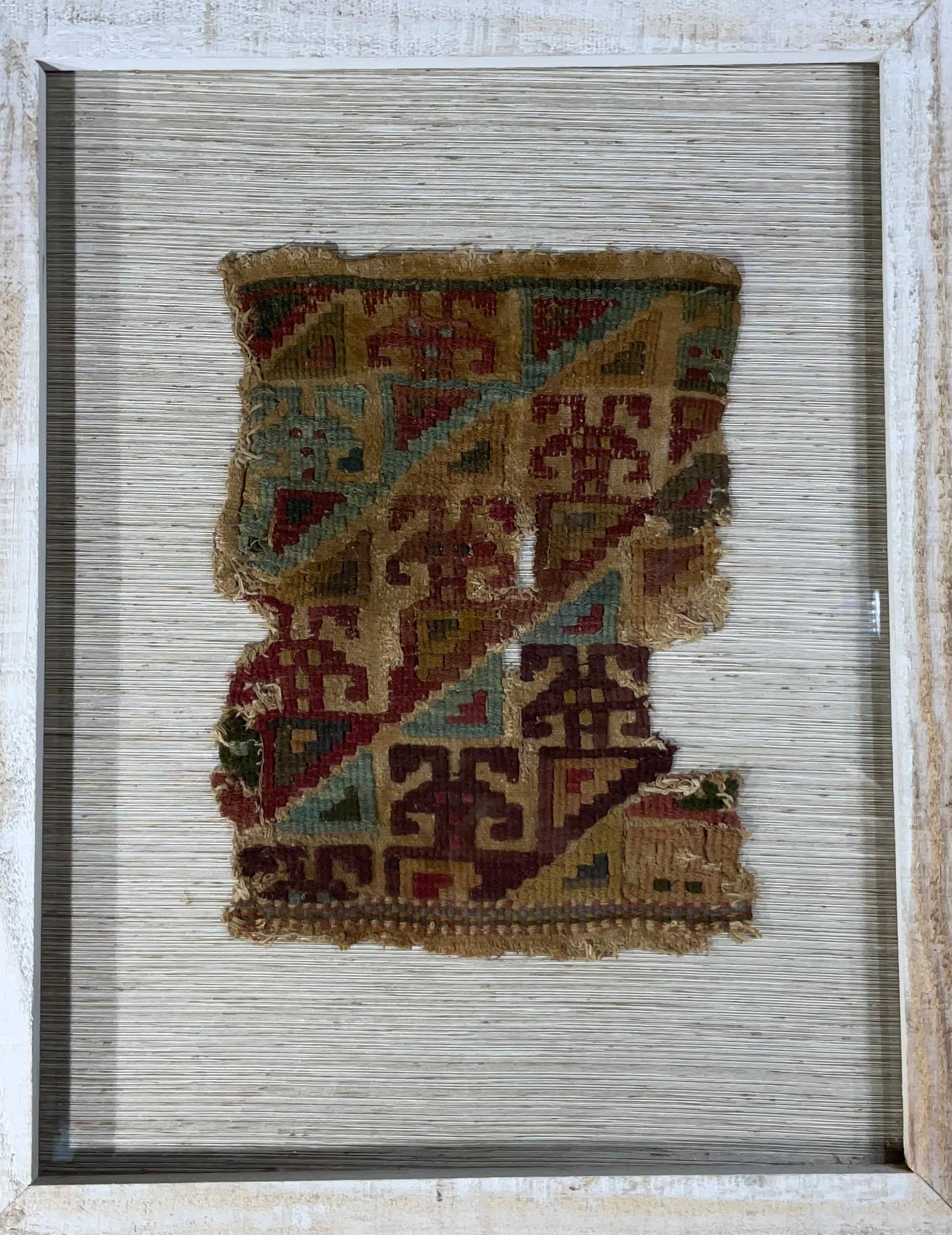 Pre Colombian Antique Peruvian Textile Fragment For Sale 7