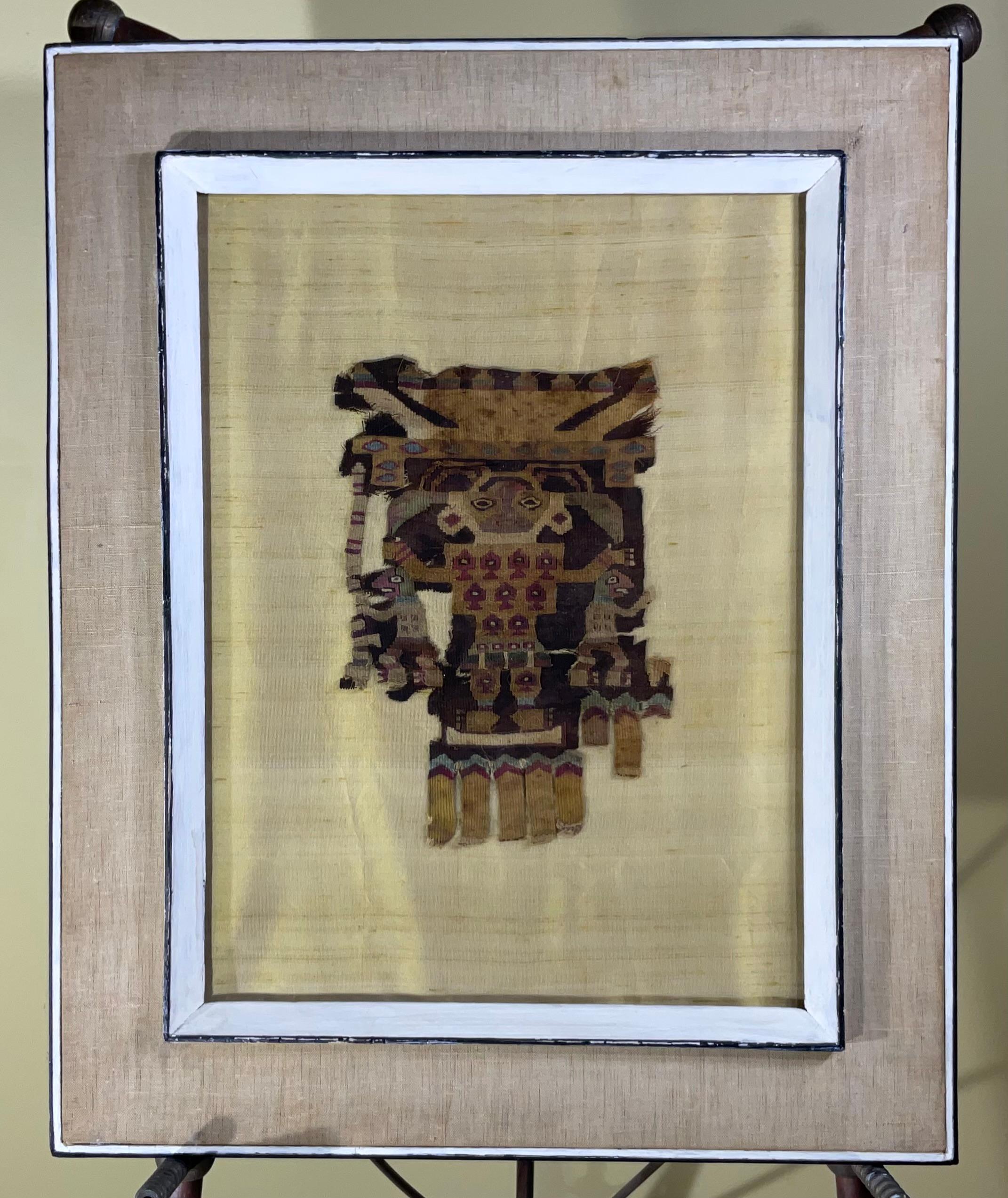Pre Colombian Antique Peruvian Textile Fragment For Sale 8