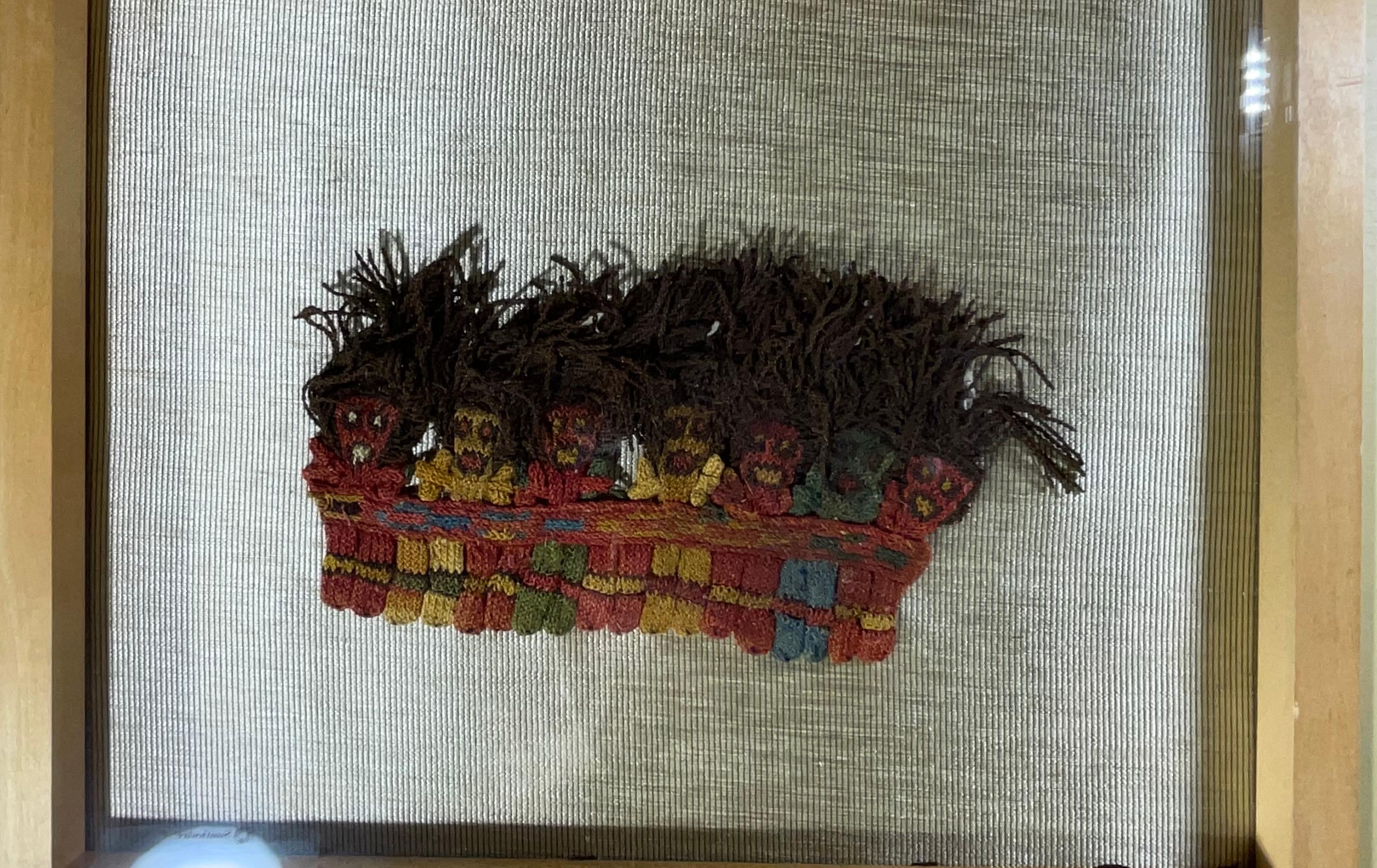 Fragment de textile pré-colombien proto Nazca péruvien en vente 7