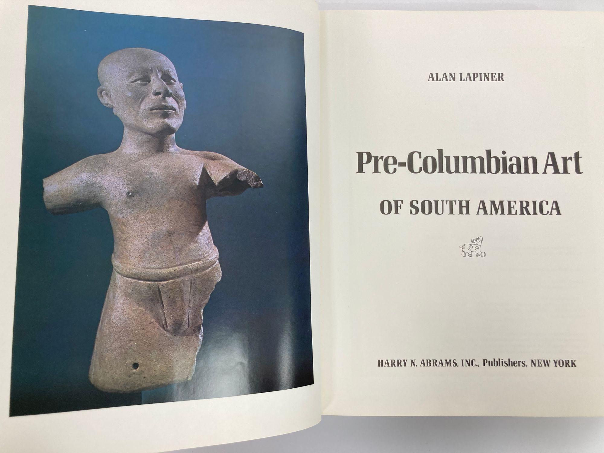 20th Century Pre Columbian Art of South America Hardcover 1976 1st Edition For Sale