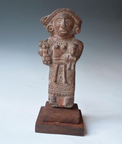 Pre Columbian Aztec Rattle Figure Cihuacóatl Mexico
