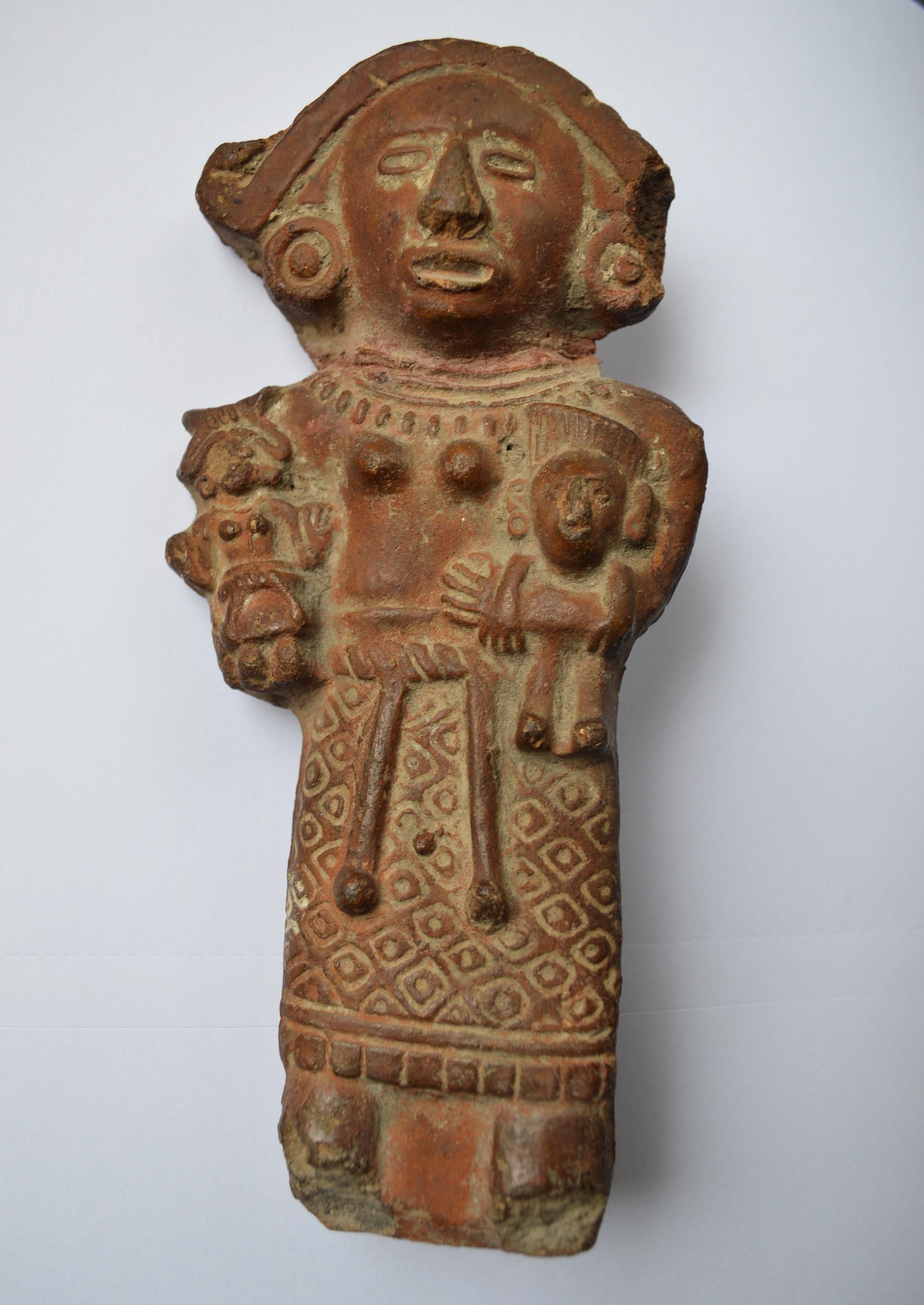 Pre Columbian Aztec Rattle Figure Cihuacóatl Mexico In Good Condition In London, GB