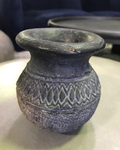 Pre-Columbian Blackware Ceramic Pottery Vase Cup Vessel