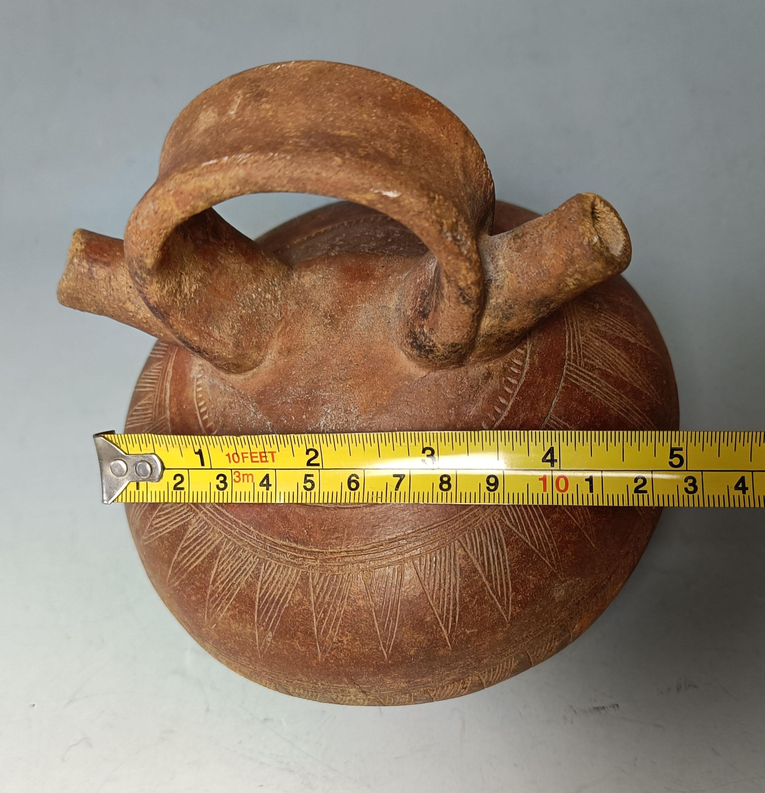Argile Pre-Columbian navire Calima Colombie ancienne Amérique du Sud en vente