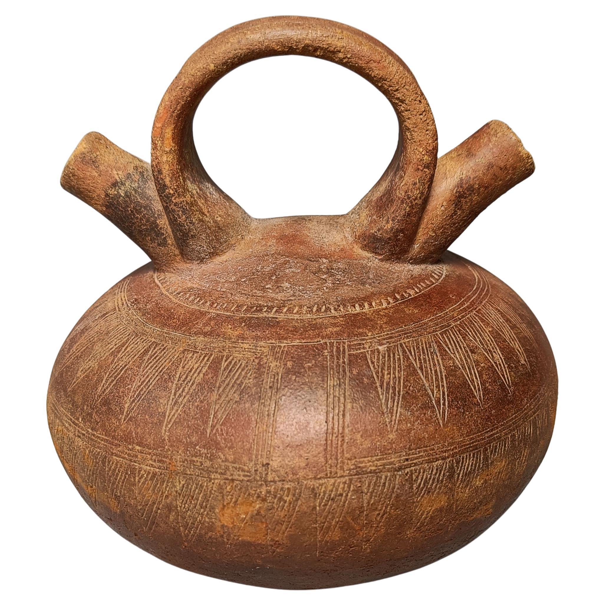 Recipiente precolombino Calima Columbia antigua Sudamérica