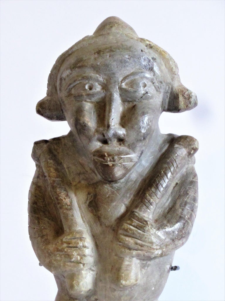 Pre-Columbian Carved Stone Figure at 1stDibs