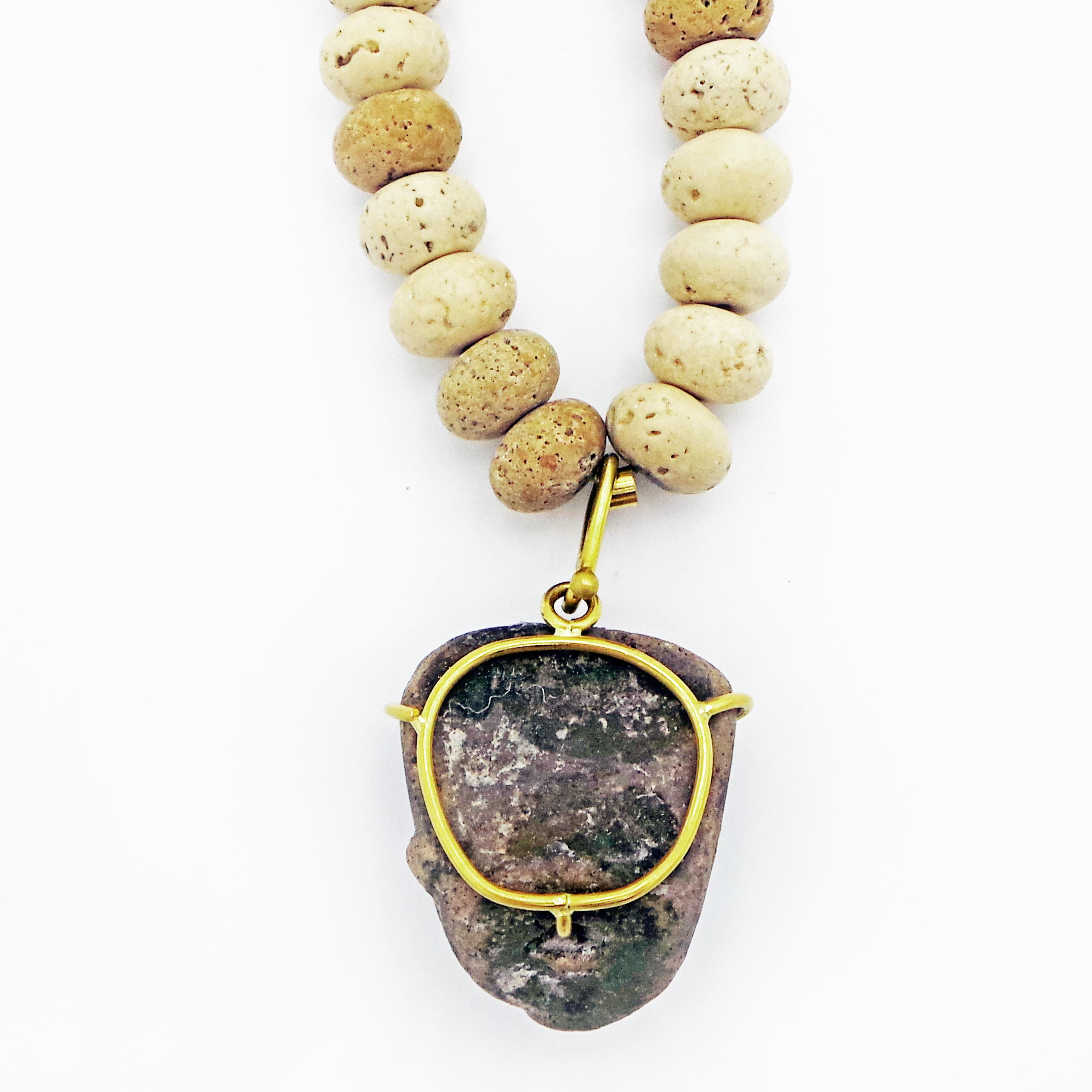 stone bead necklace