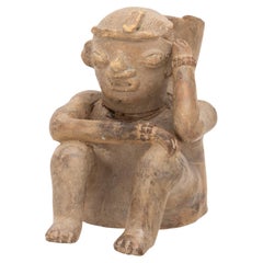 Pre-Columbian Central Mexico Pottery Man