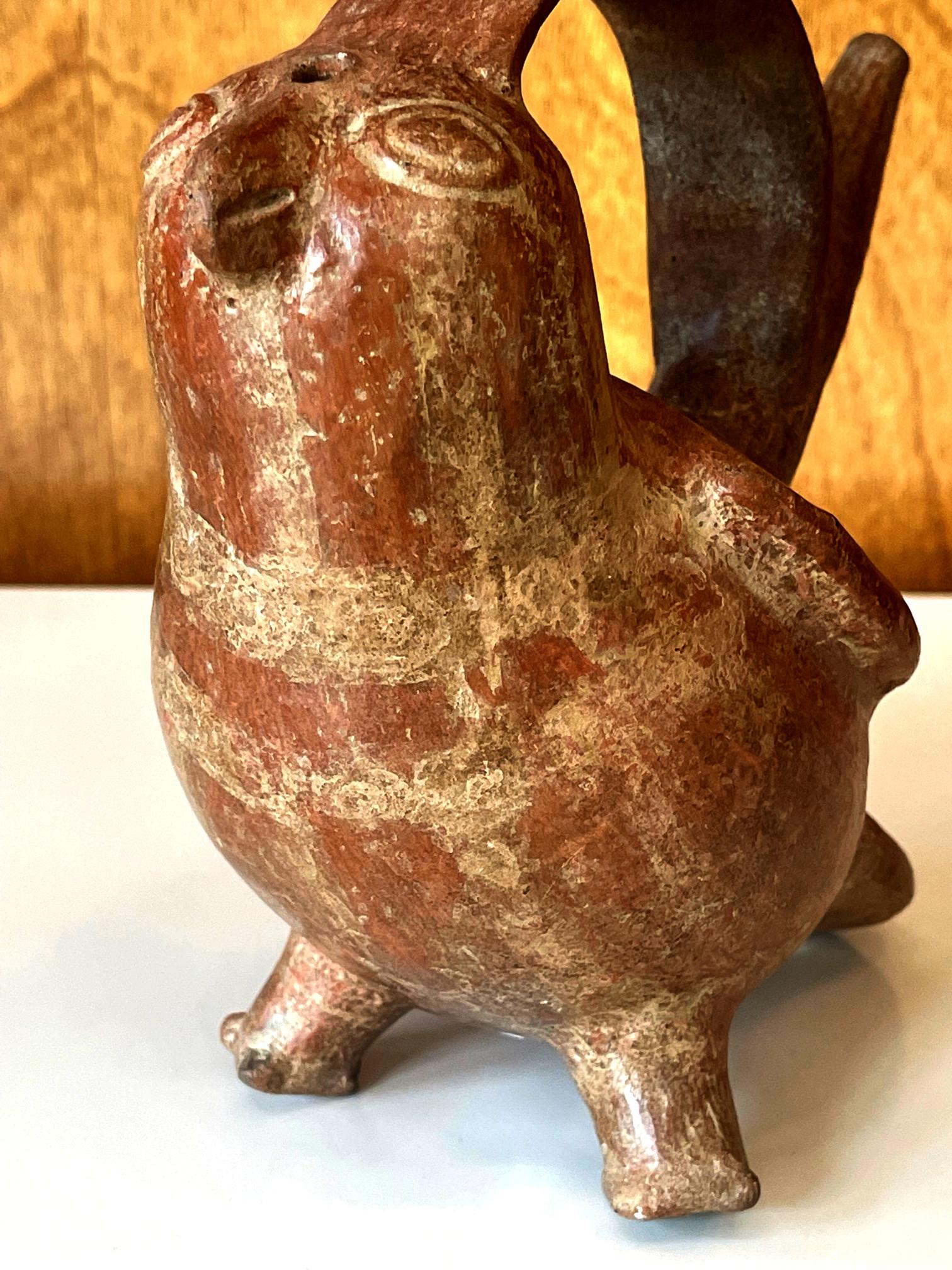 präkolumbianisches Sikanisches Vogelgefäß aus Keramik TL, getestet im Angebot 4