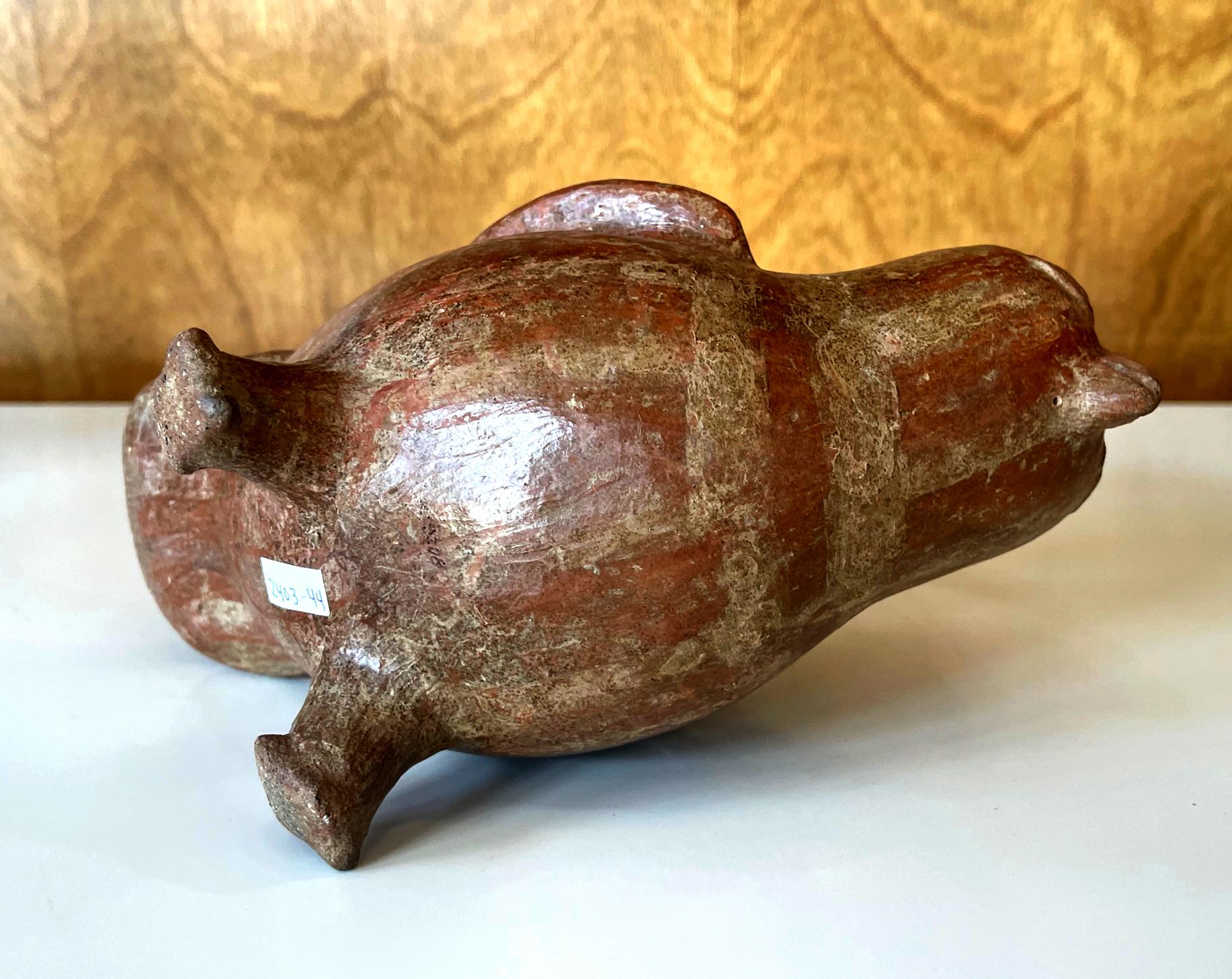 präkolumbianisches Sikanisches Vogelgefäß aus Keramik TL, getestet im Angebot 6