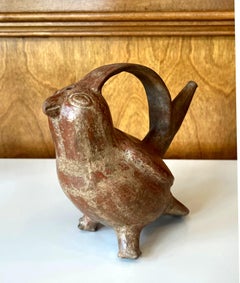 Vaso per uccelli in ceramica sicana precolombiana Testato