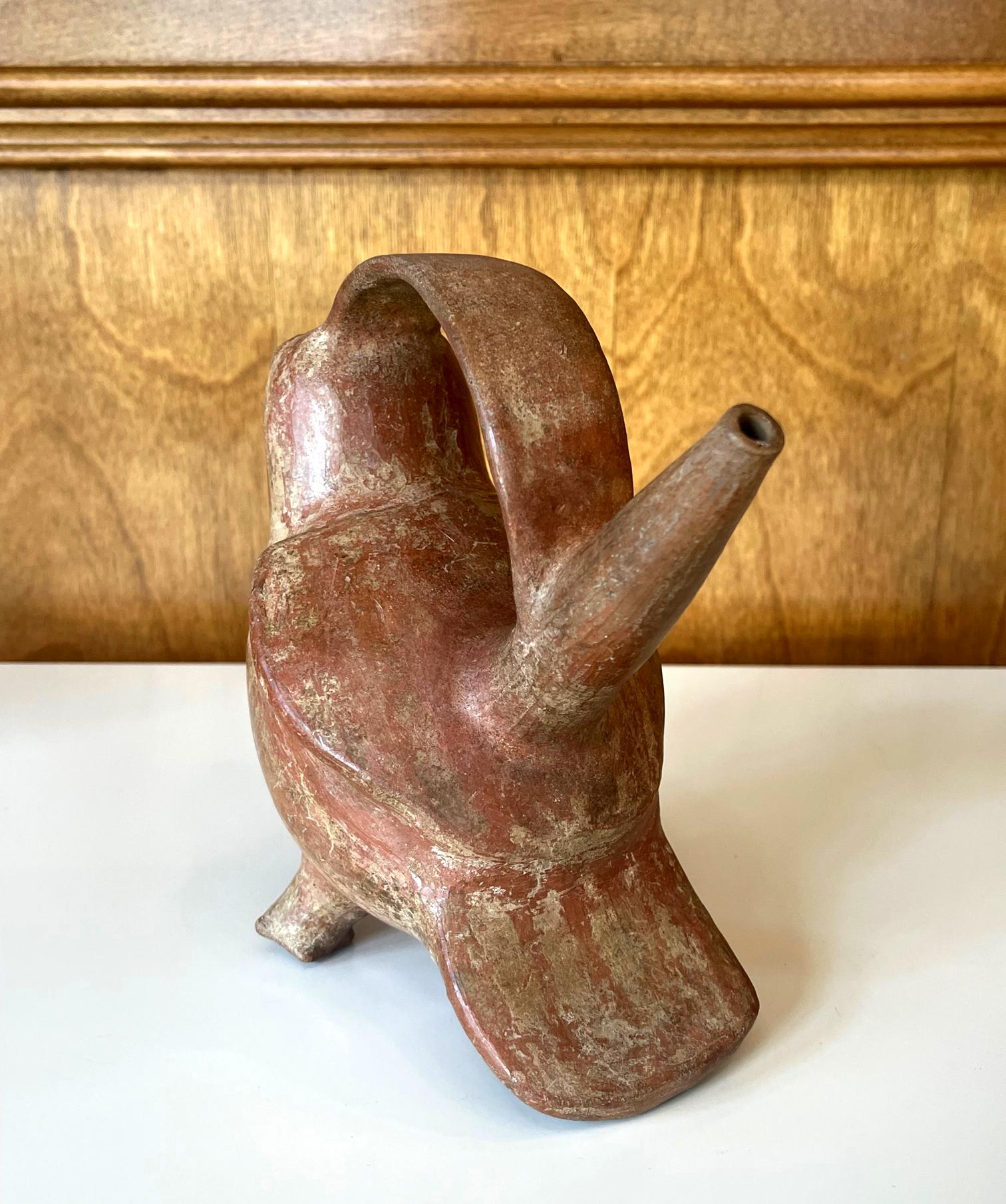Pre-Columbian Ceramic Sican Bird Vessel TL Tested In Good Condition For Sale In Atlanta, GA