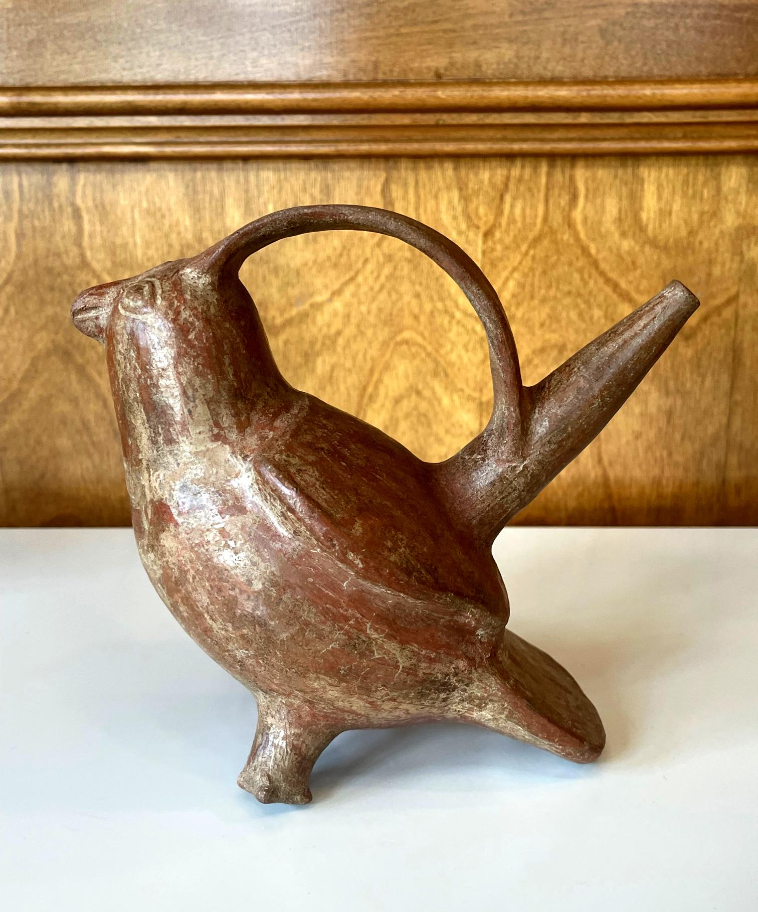 Pre-Columbian Ceramic Sican Bird Vessel TL Tested For Sale 3