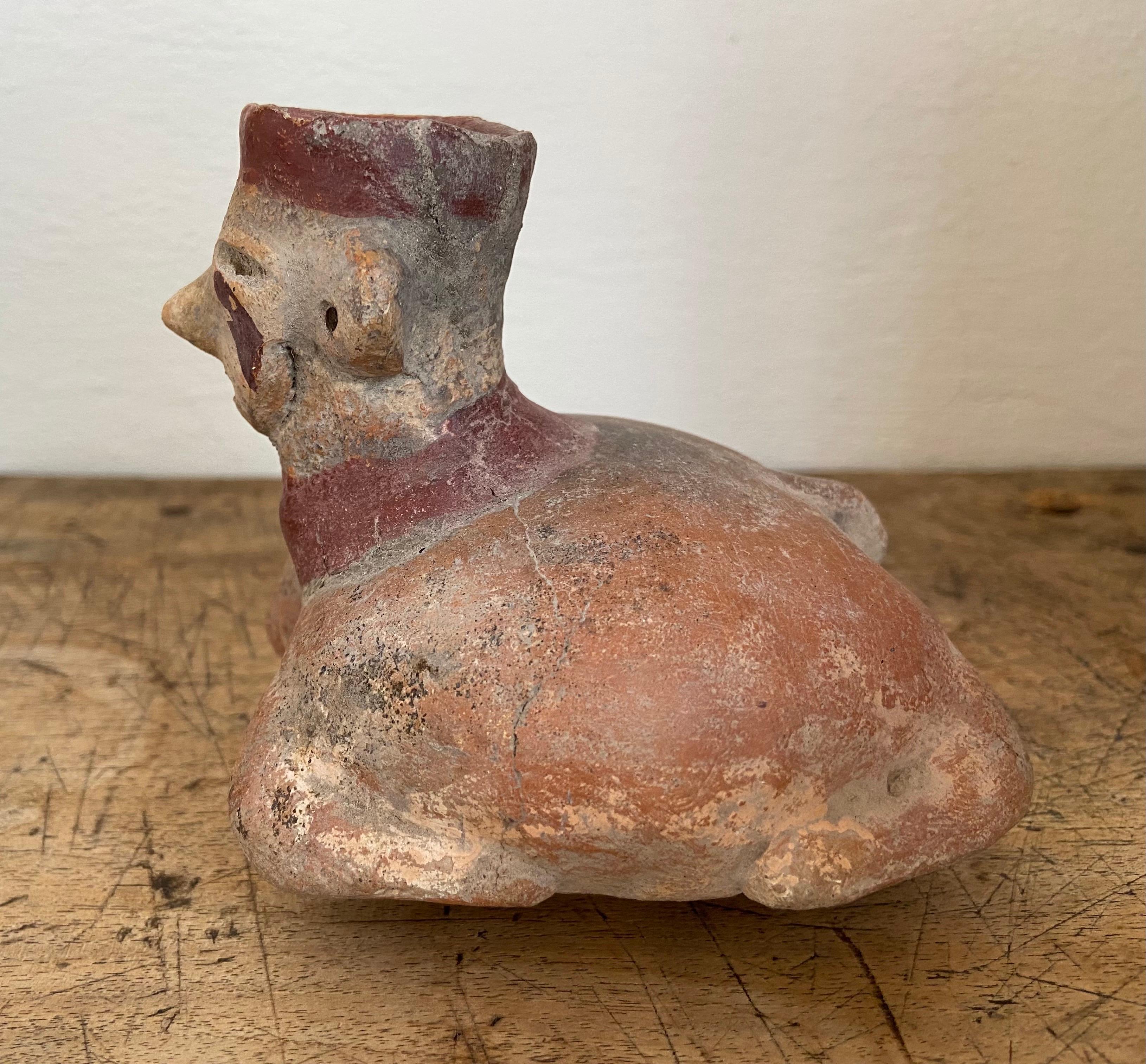 Pre-Columbianisches Keramikgefäß aus Mexiko, Datum unbekannt (Handbemalt) im Angebot
