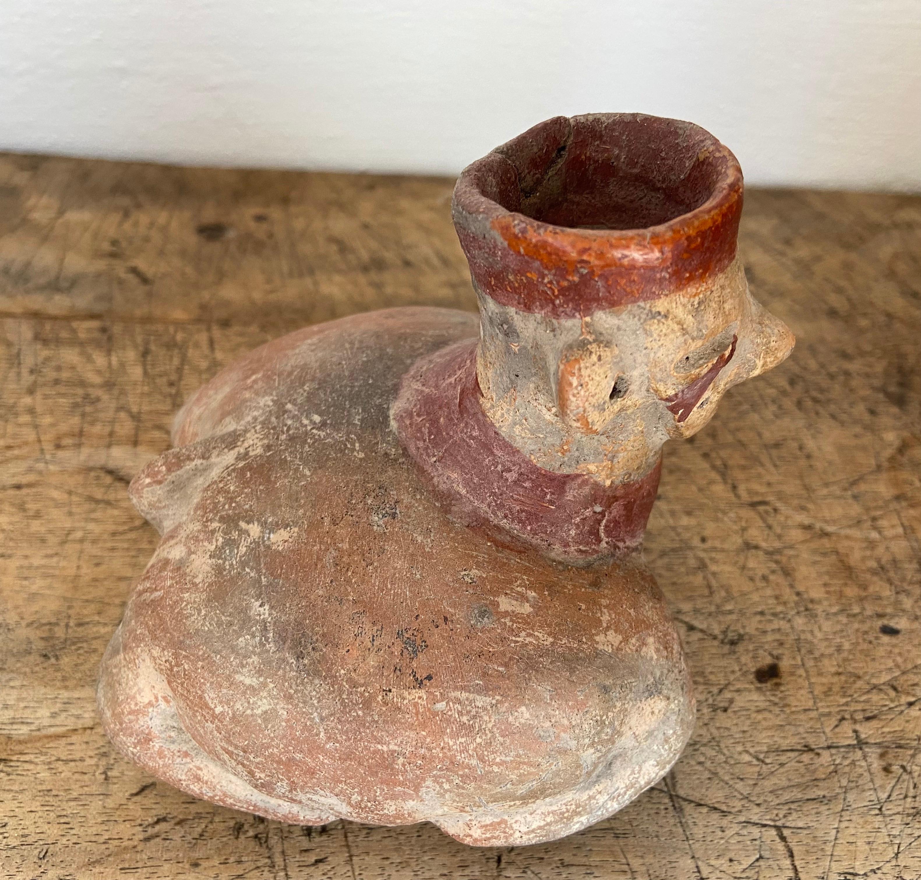 18th Century and Earlier Pre-Columbian Ceramic Vessel from Mexico, Date Unknown For Sale