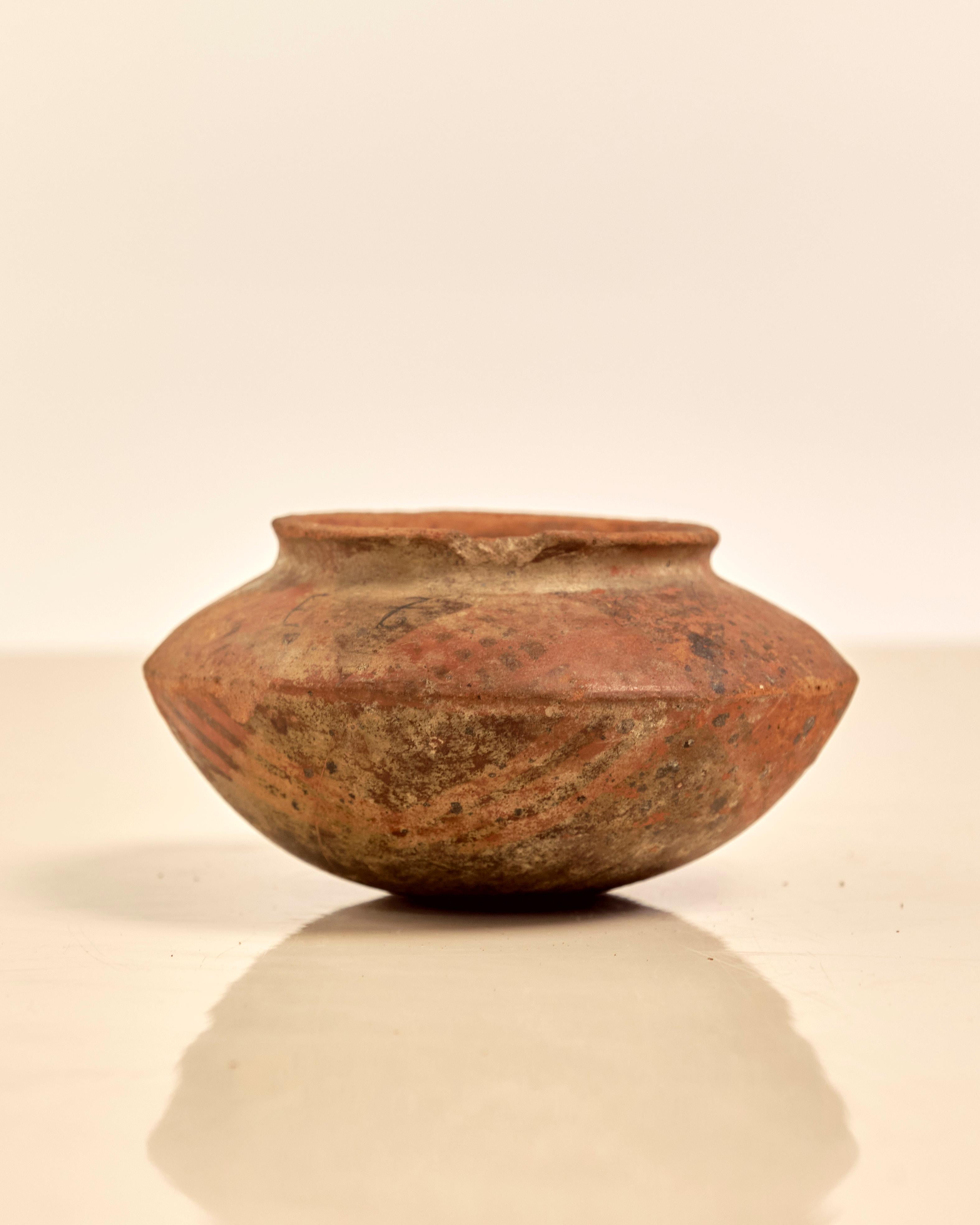 Pre-Columbian Ceramic Wide Mouth Bowl For Sale 1