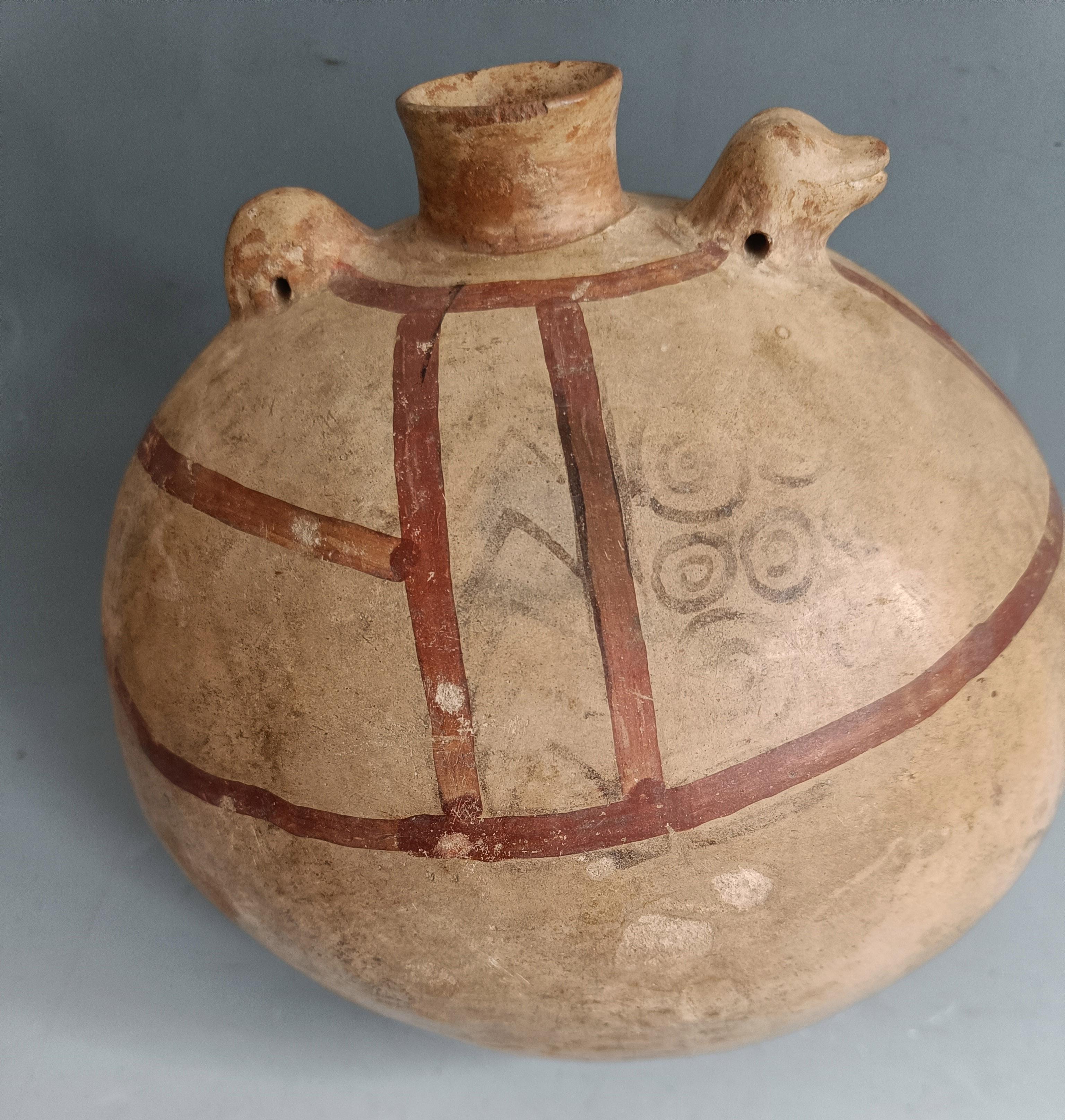 Pre-Columbian Chancay Kantinengefäß South American Antiques im Zustand „Gut“ im Angebot in London, GB