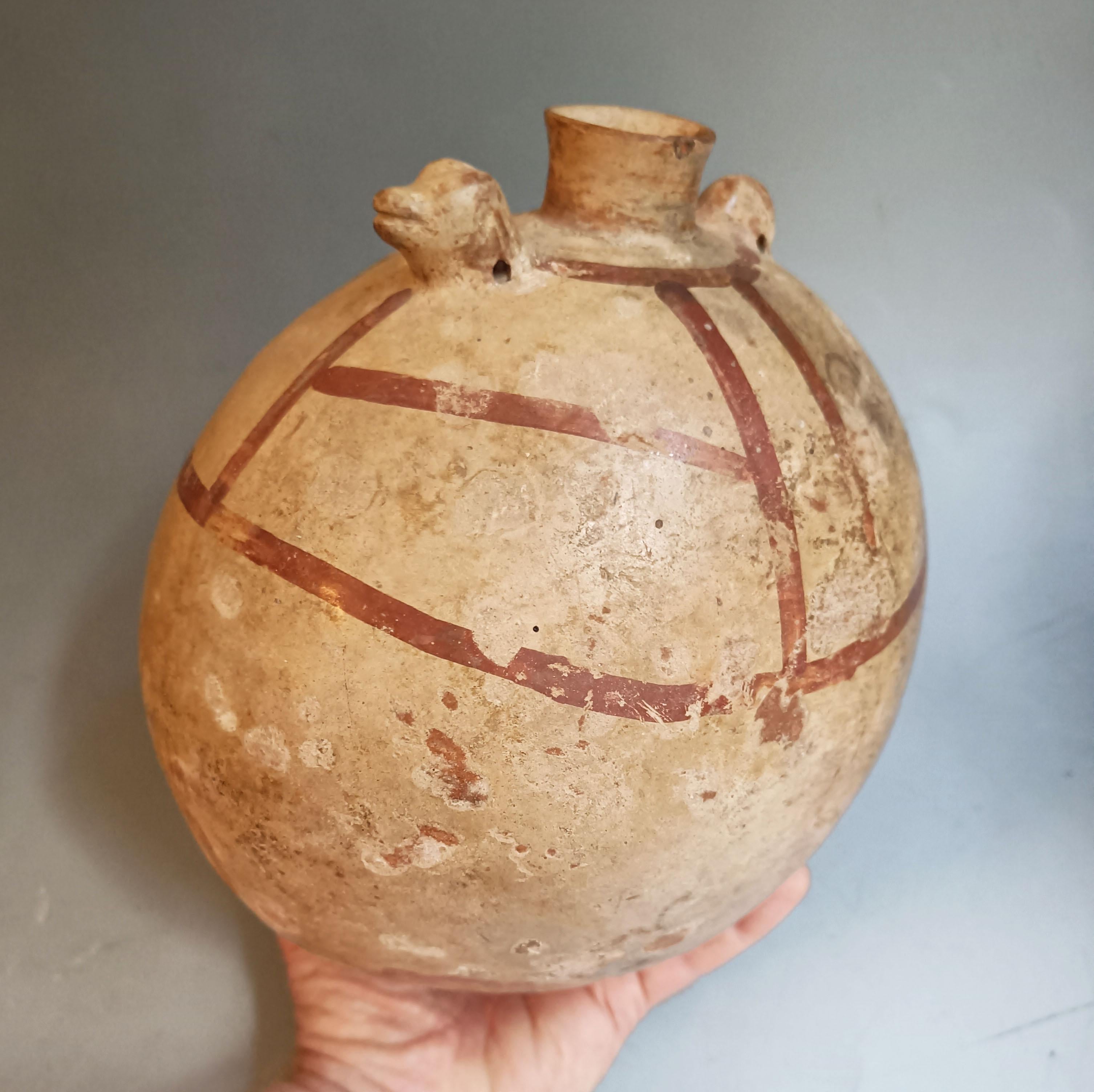 Pre-Columbian Chancay Kantinengefäß South American Antiques (18. Jahrhundert und früher) im Angebot