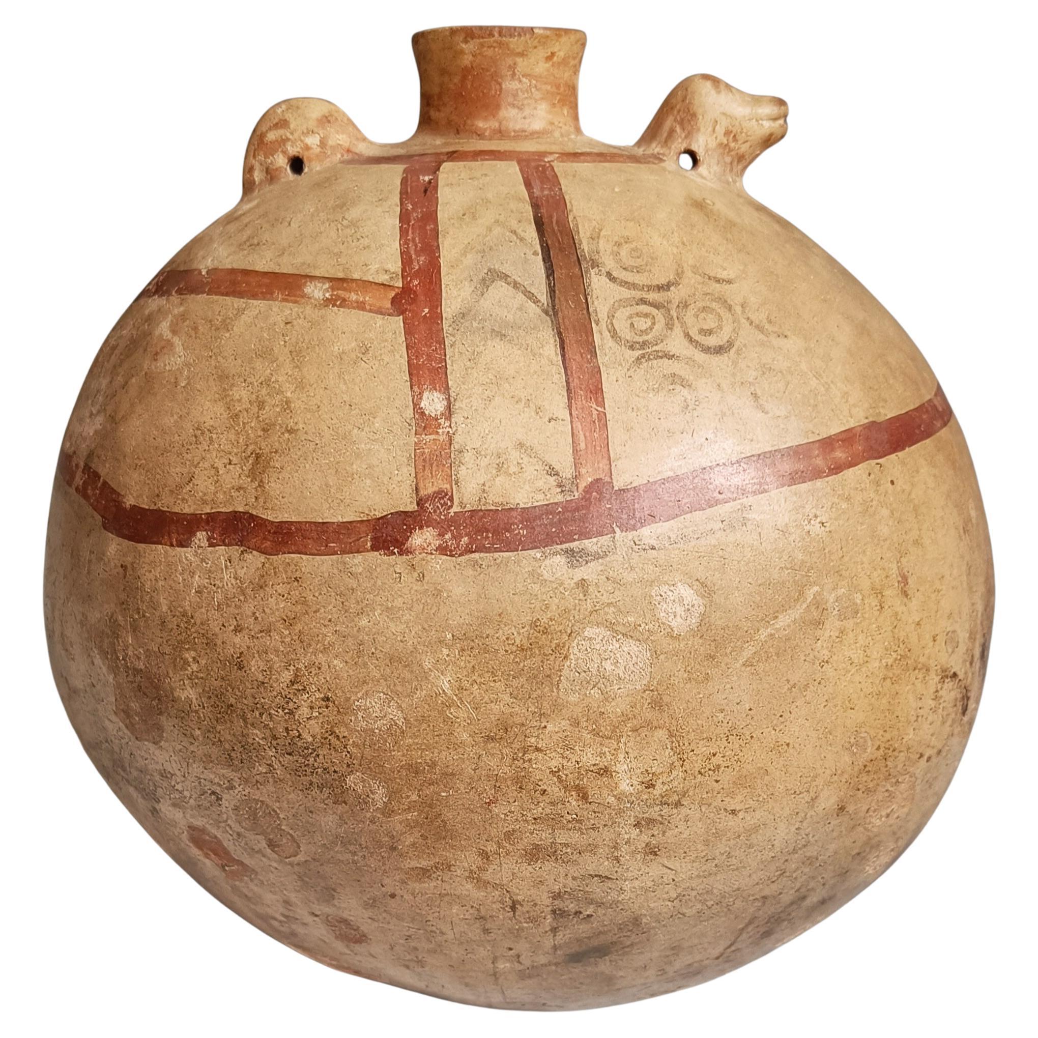 Pre-Columbian Chancay Canteen Vessel South Antiques