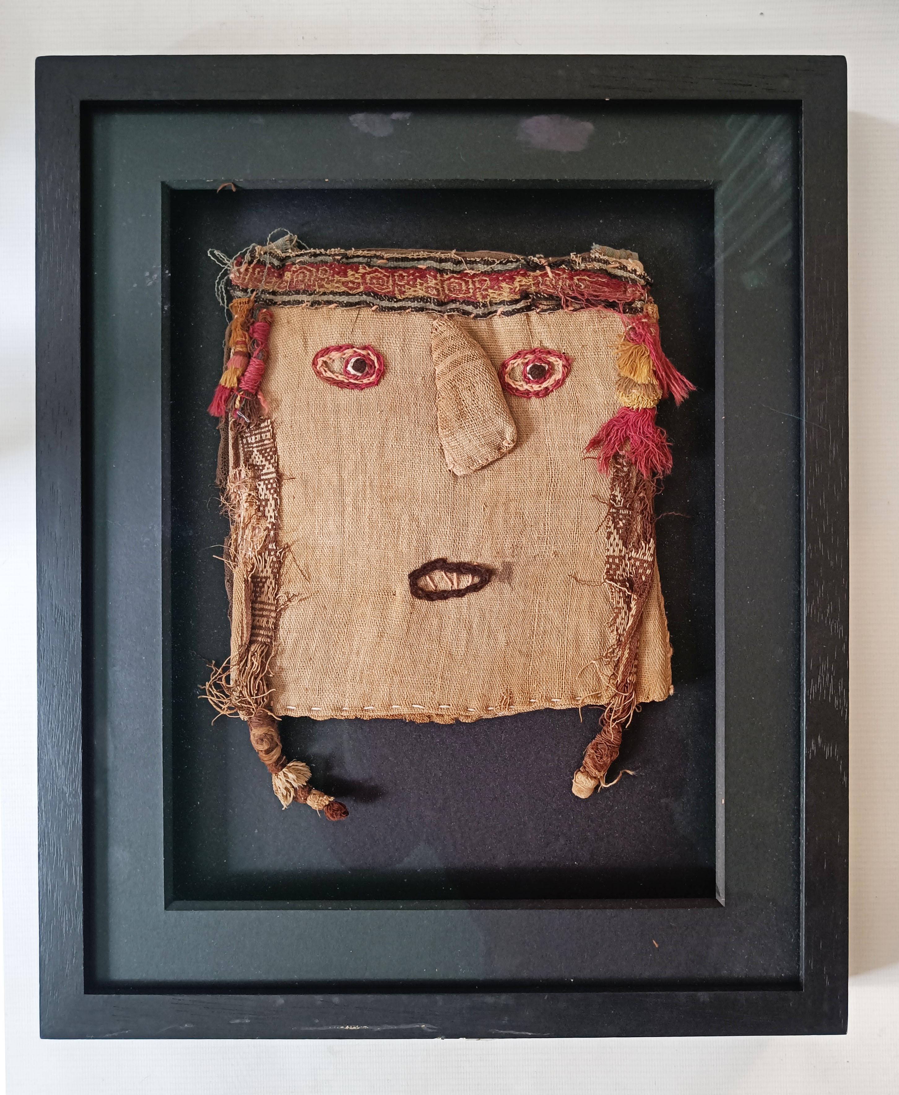 Maschera tessile Pre-Columbian Chancay Arte Antiques Sudamericana In condizioni buone in vendita a London, GB