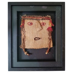 Pre-Columbian Chancay textile mask South American Art Antiques