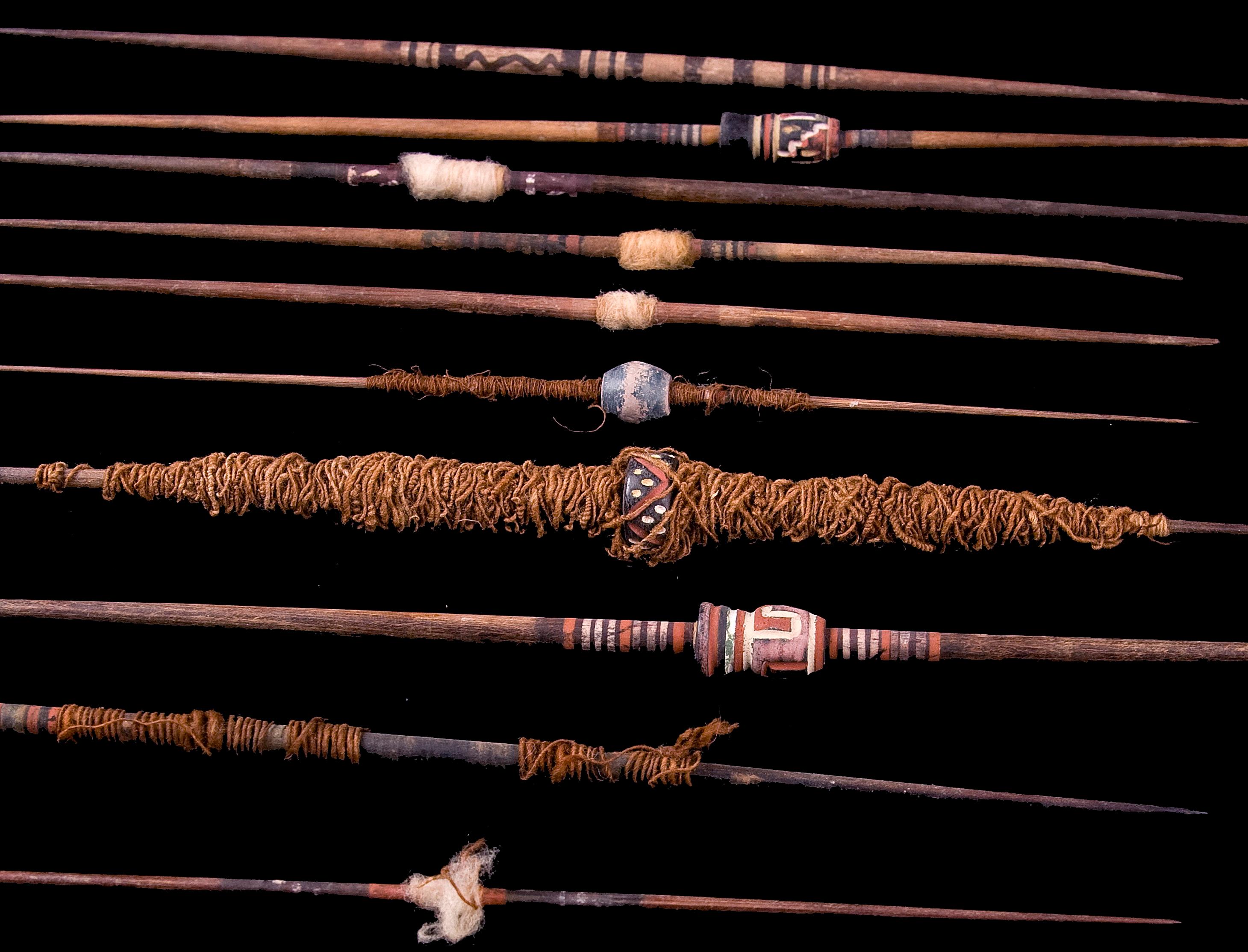 Reed Pre-Columbian Chancay Weaver’s Basket Set, Peru 1100-1400 AD