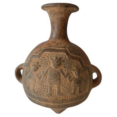 Präkolumbianische Chimu / Inca Aryballos Süd lateinamerikanische Antiquitäten