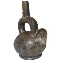 Antique Pre Columbian Chimu Scorpion Man Vessel