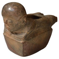Antique Pre Columbian Chorrera swimmer Vessel South American art