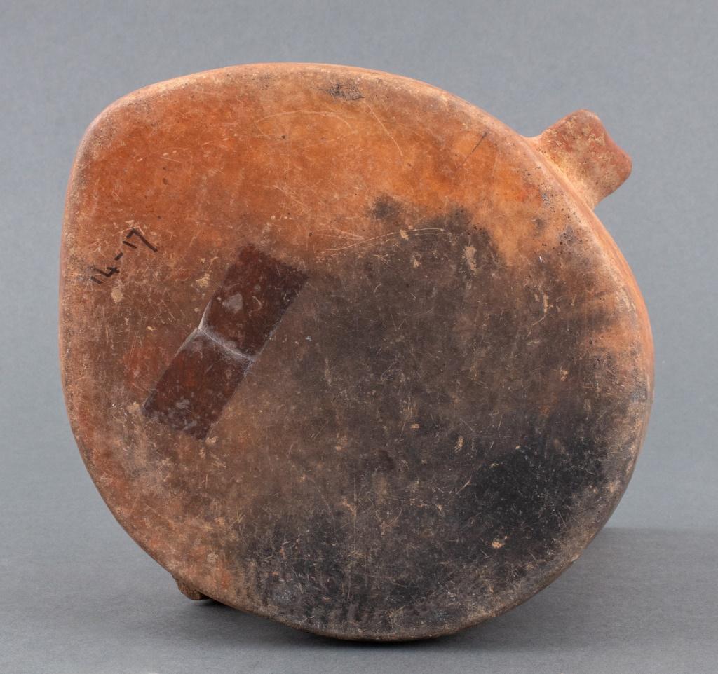 Pre-Columbian Colima Redware Head Form Vessel 4