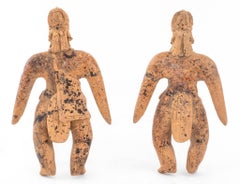 Pre-Columbian Colima Warrior Sculptures, 2