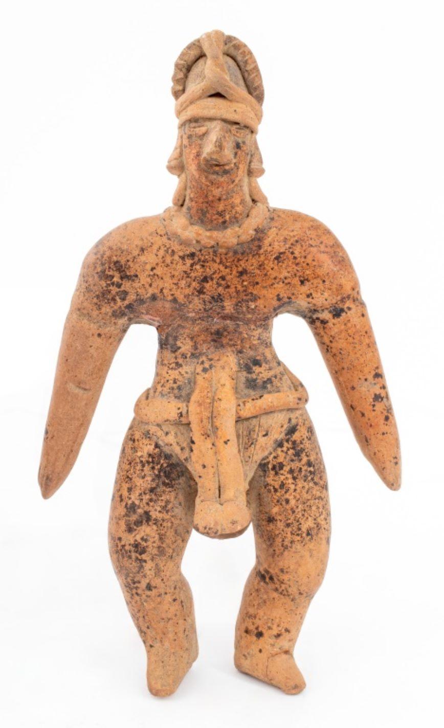 18th Century and Earlier Pre-Columbian Colima Warrior Sculptures, 2
