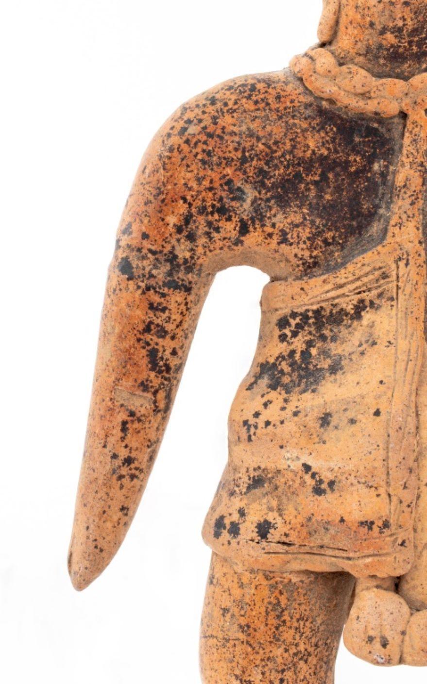 Ceramic Pre-Columbian Colima Warrior Sculptures, 2