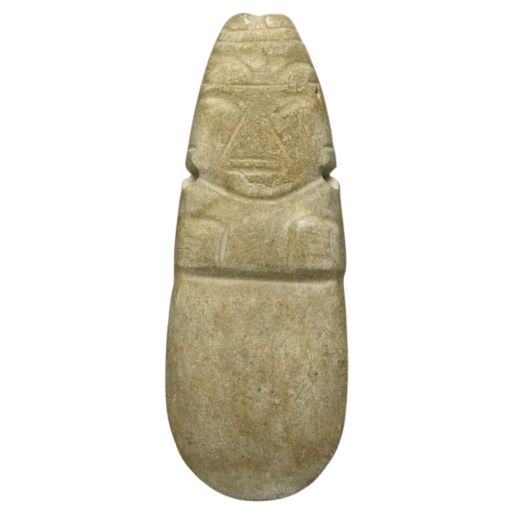 Pre Columbian Costa Rican Jadeite Axe God pendant   For Sale