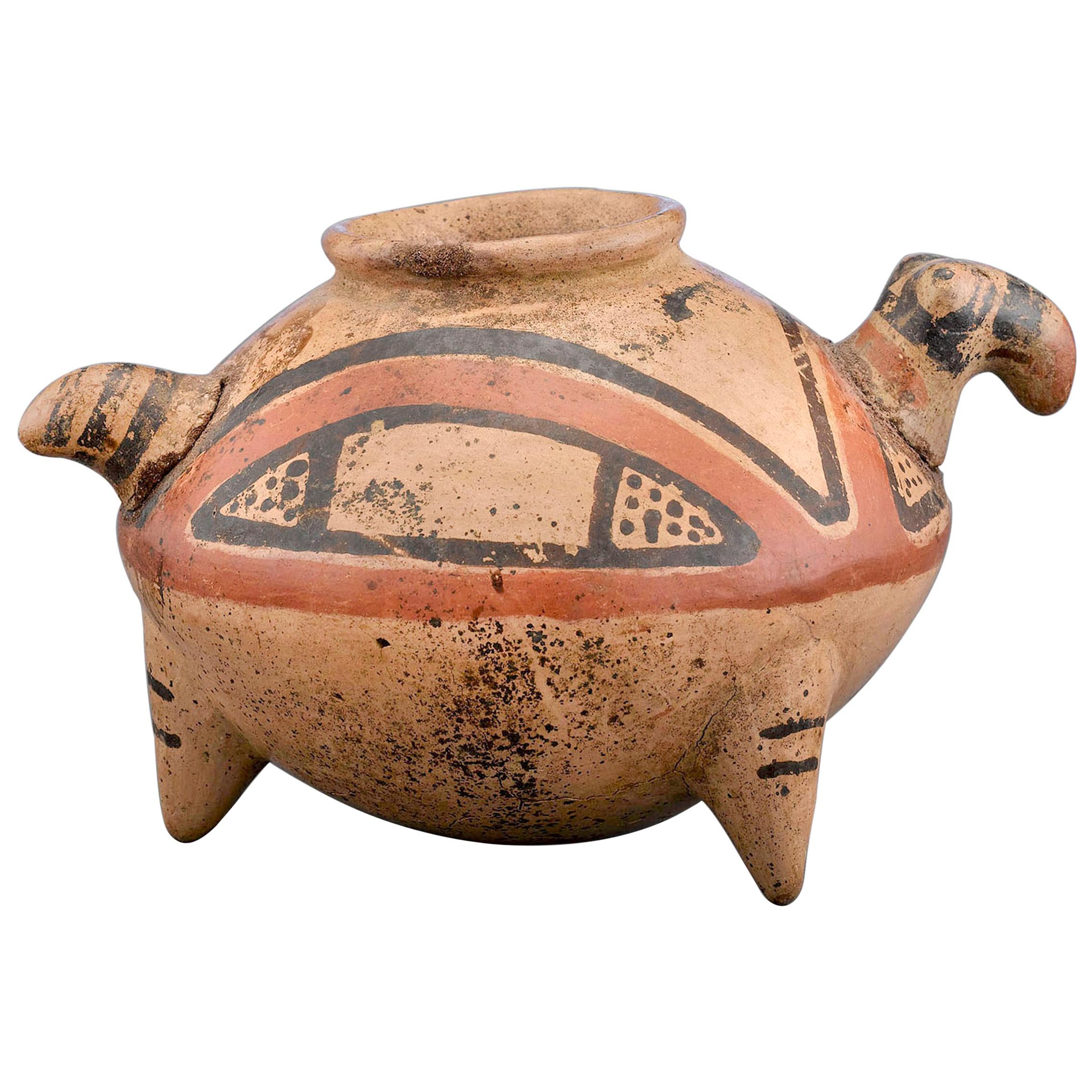 Pre-Columbian Diquis Spotted Animal with Tail For Sale