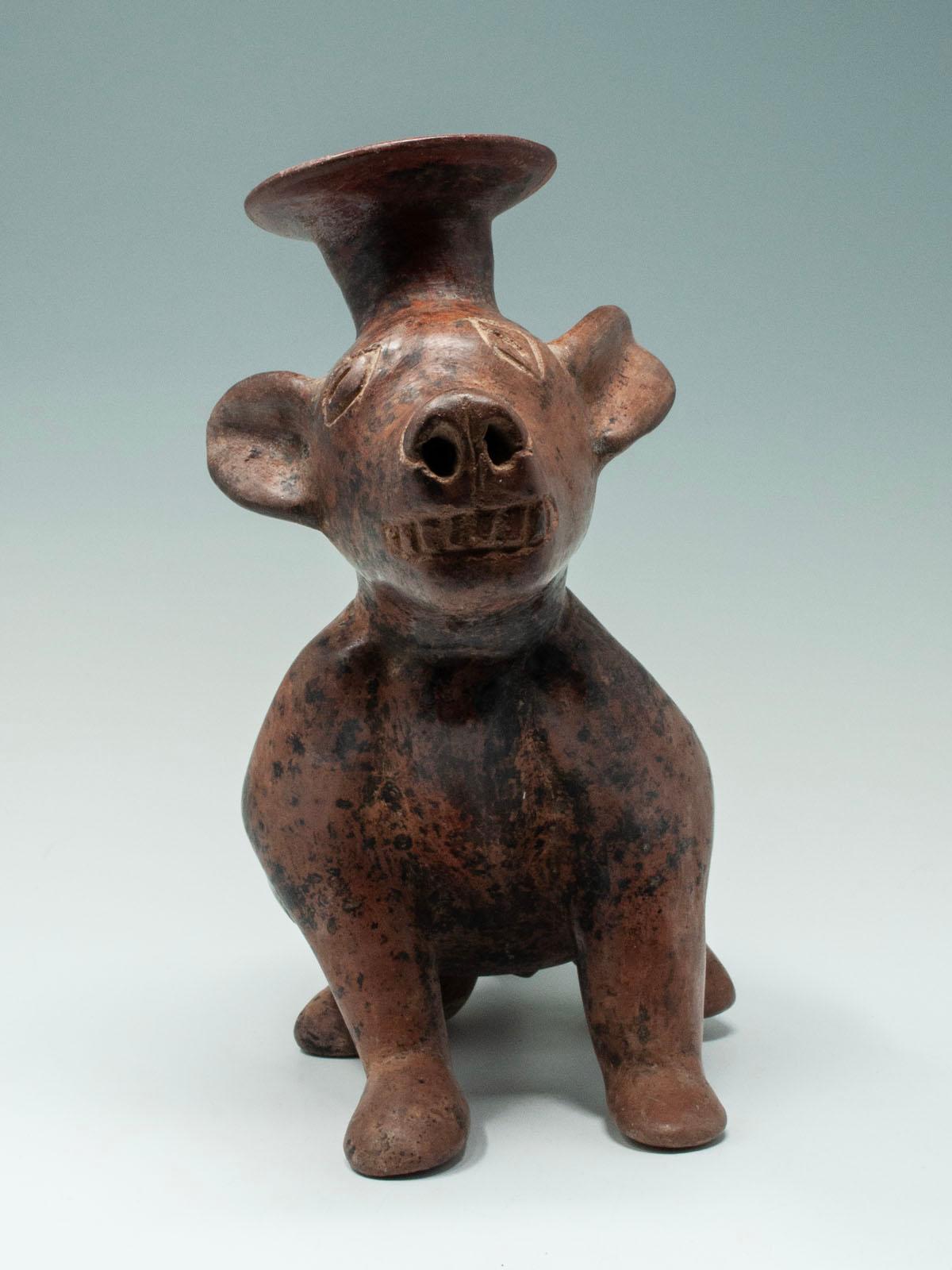 Vaso per cani in terracotta Pre-Columbian, Colima, Messico occidentale In condizioni buone in vendita a Point Richmond, CA