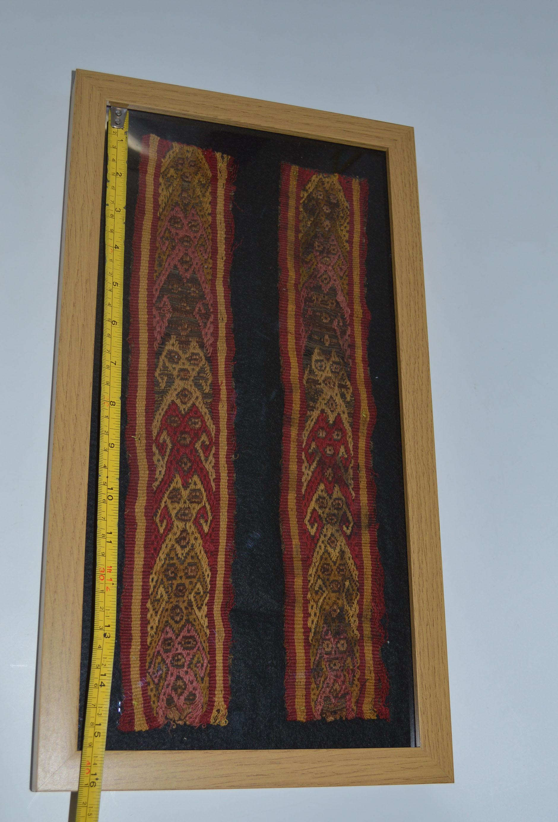 Pre Columbian Fine Chancay Textile Panel, circa 1100-1400 AD In Fair Condition In London, GB