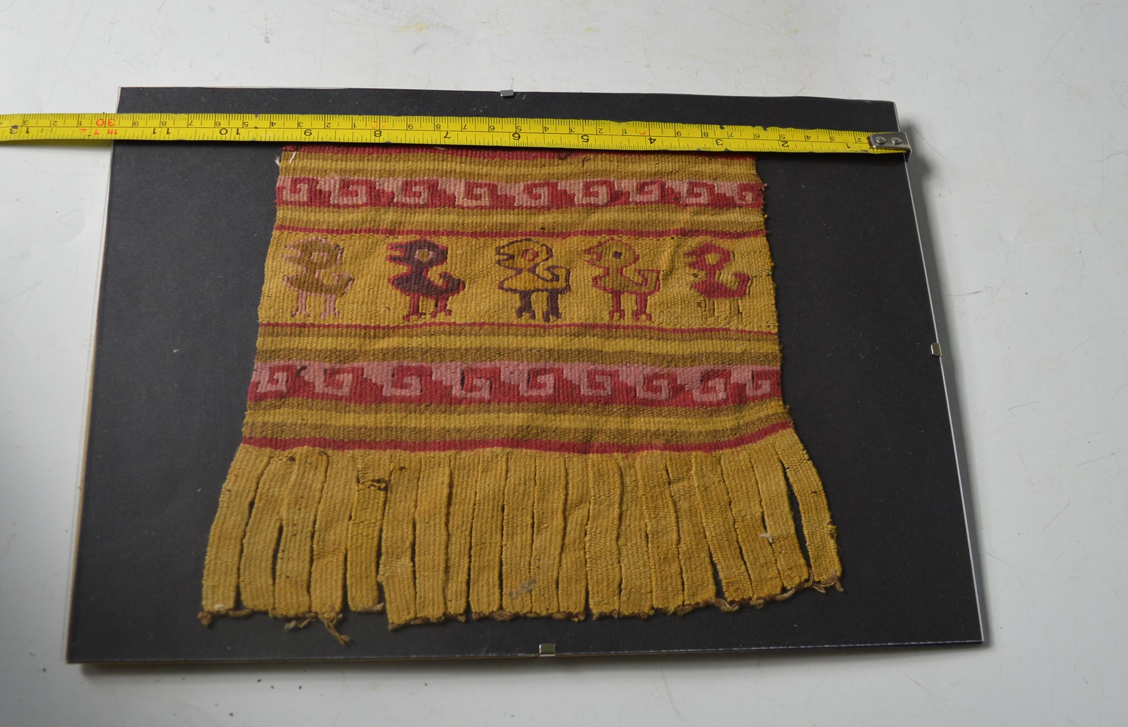 Pre Columbian Fine Chancay Textile Panel, circa 1100-1400 AD In Fair Condition For Sale In London, GB