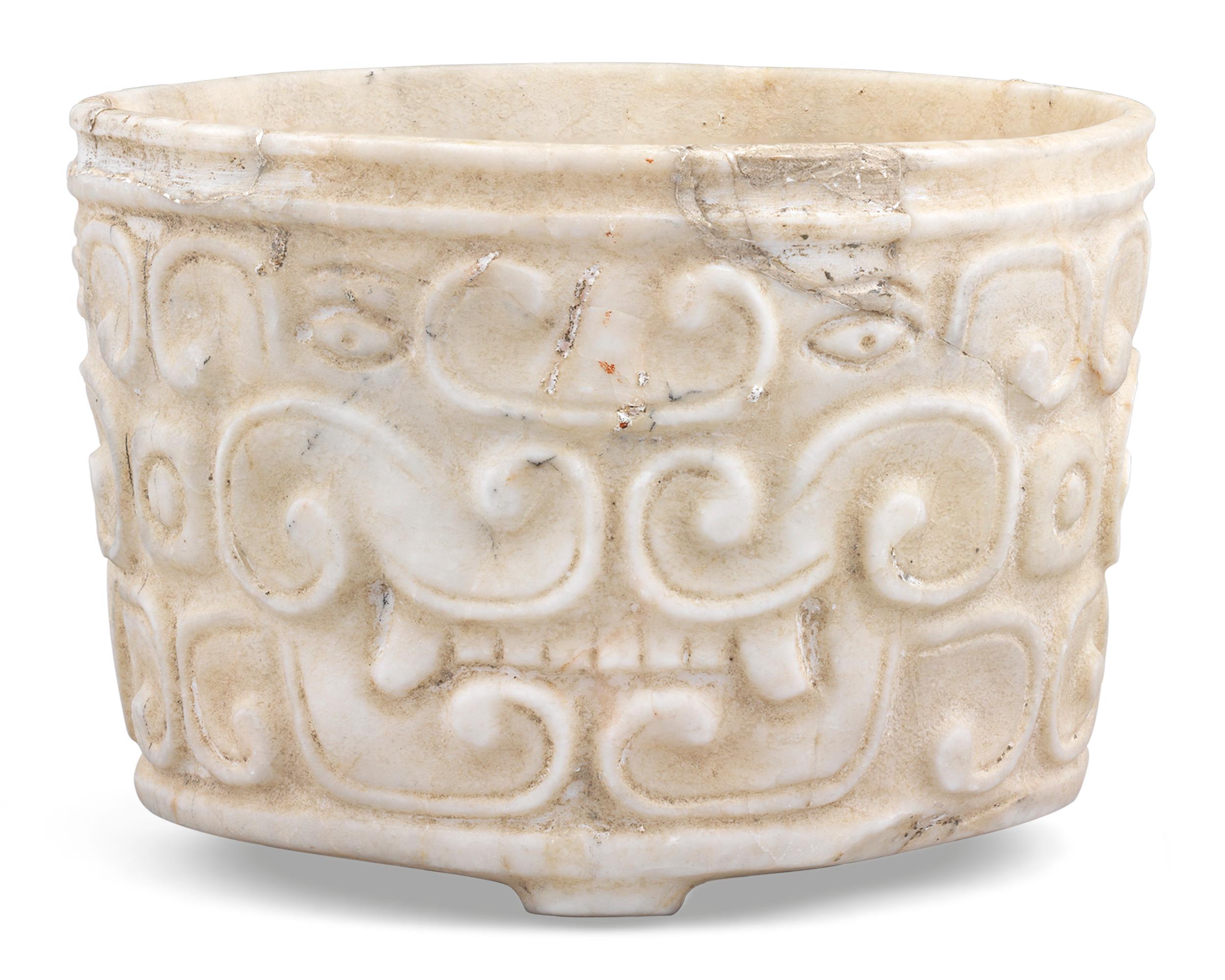 Other Pre-Columbian Honduran Marble Bowl For Sale