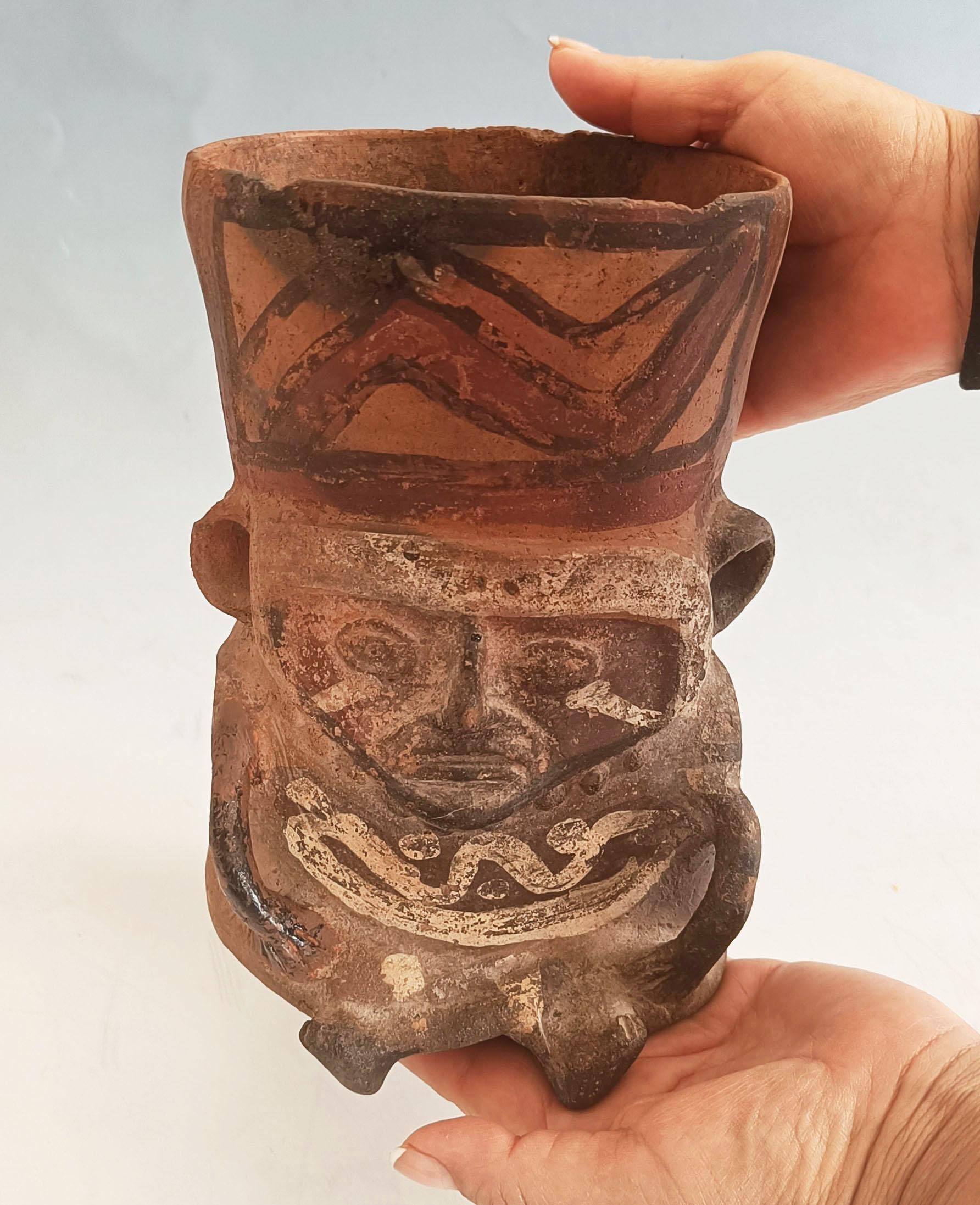 Vasija precolombina Huari Wari Antiguo arte sudamericano en Bastante bueno Estado en London, GB