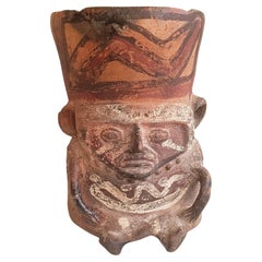 Pre Columbian Huari Wari vessel Ancient South American art
