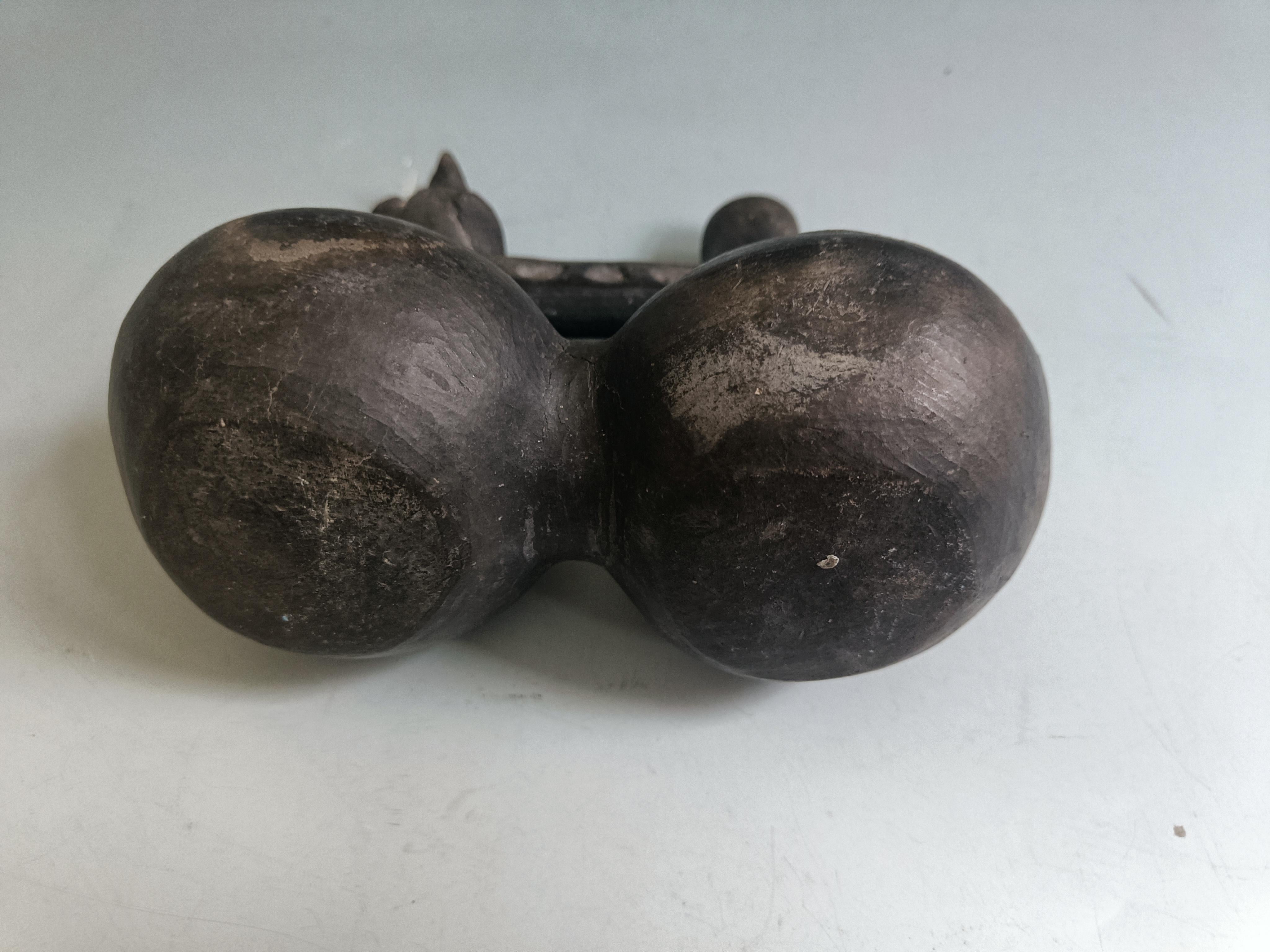 Pre Columbian Inca double chambered whistle vessel South Latin American Antiques In Fair Condition For Sale In London, GB