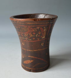 Pre-Columbian Inca Frühe Kolonialzeit Wood Kero South American Antiquities
