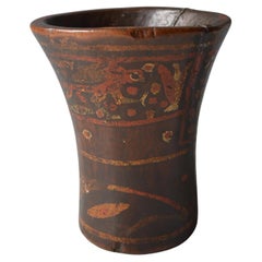 Antico periodo precolombiano Inca e primo periodo coloniale Wood Kero Antiquariato sudamericano