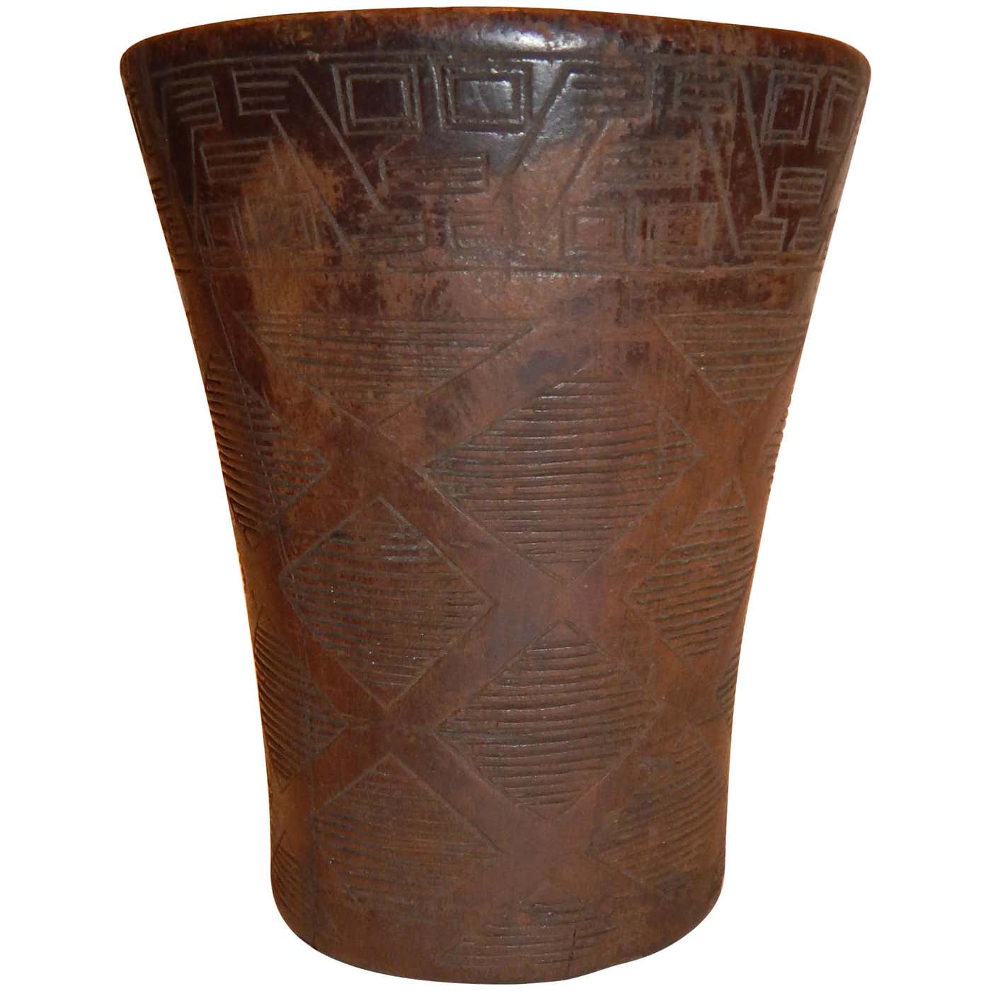 Kero Inca Cup Examples Pre-Columbian Inca Kero Vessel For Sale at 1stDibs | inca pottery for ...