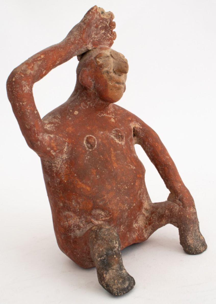 Pre-Columbian Jalisco Figural Sculptures, 2 In Good Condition In Astoria, NY