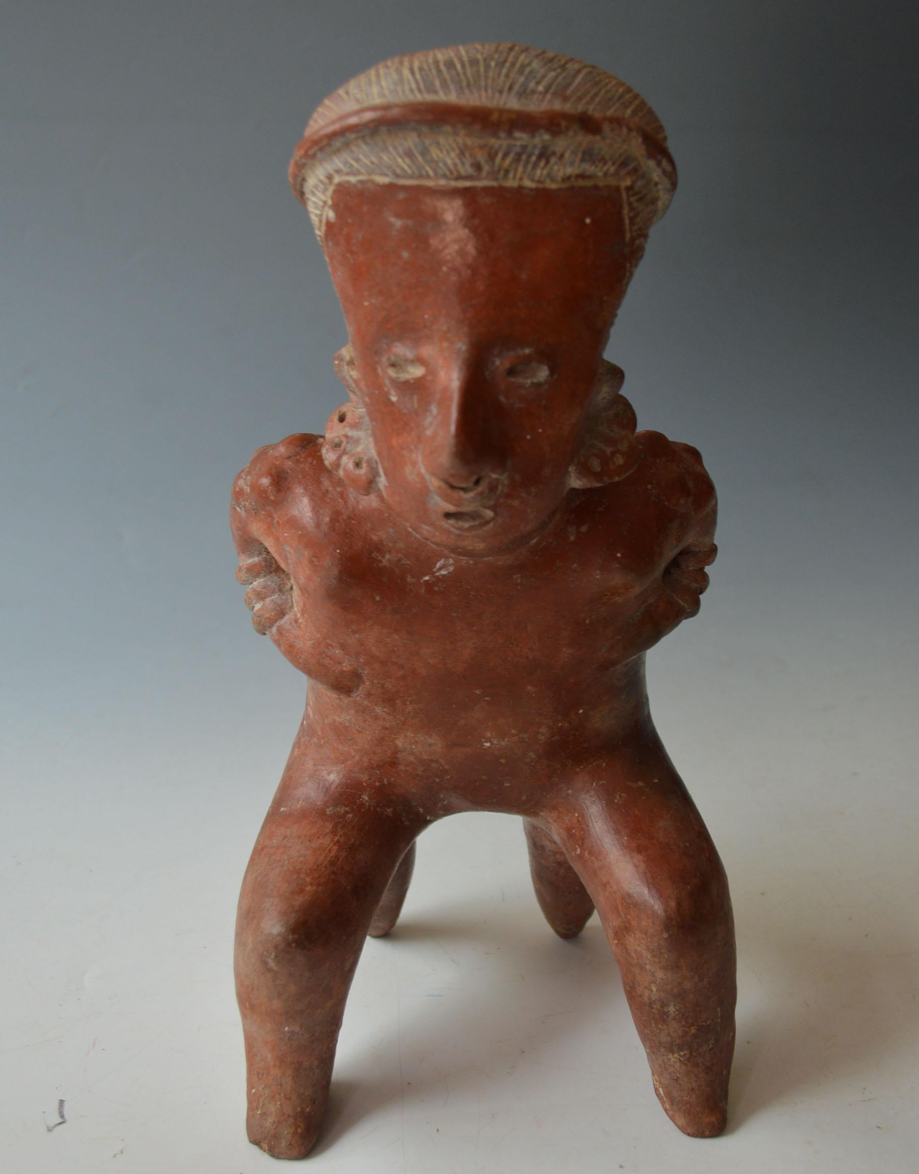 Präkolumbianischer Jalisco  Figure West Mexico Circa B.C. 100-300 A.D. (Mexikanisch) im Angebot